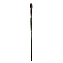 Silver Brush Ruby Satin Series Synthetic Brushes Long Handle 8 Flat 2501 (2501-8)