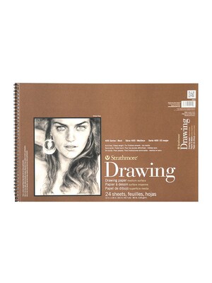 Strathmore 400 Series 12 x 18 Drawing Sketch Pad, 24 Sheets/Pad (53499)