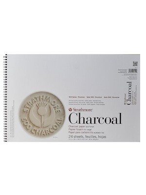 Strathmore 500 Series 18 x 12 Charcoal Sketch Pad, 24 Sheets/Pad (13720)
