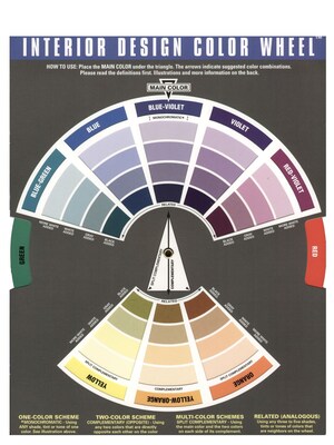 The Color Wheel Company Interior Design Color Wheel, Multicolor, 2/Pack (2PK-3500)
