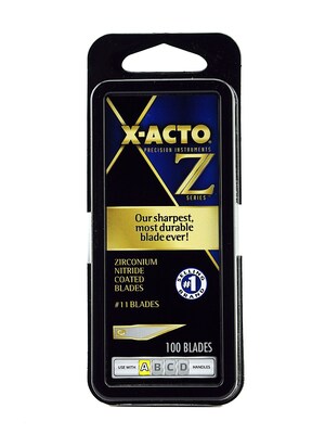 X-Acto Z-Series No. 11 Blades Z-Series #11 Blades, Pack Of 100 (XZ611)