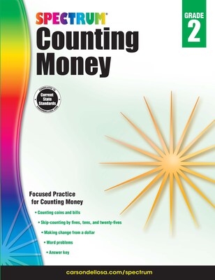 Spectrum Counting Money Workbook, Grade 2