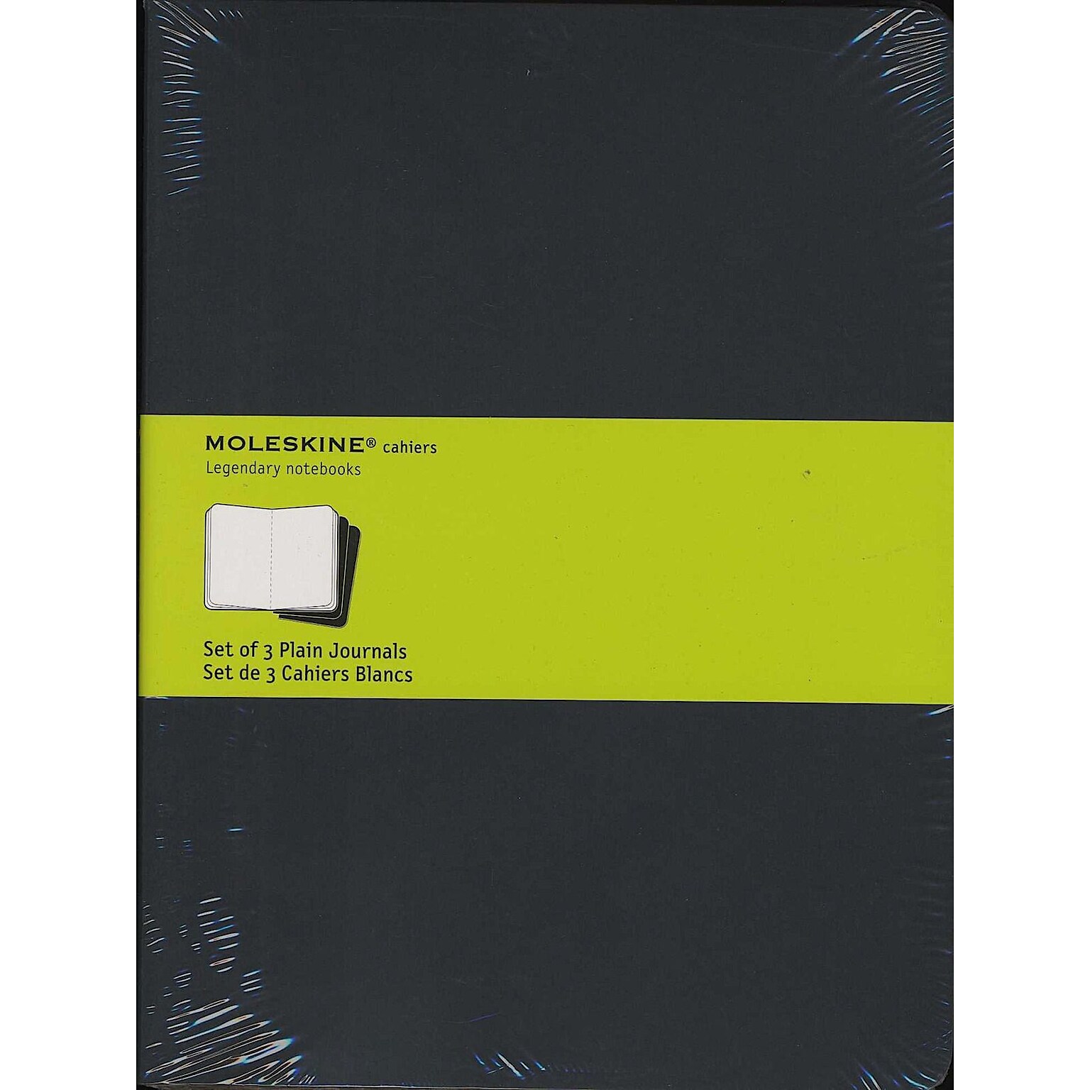Moleskine Cahier Journal, 7.5 x 9.75, Black, 120 Pages, 3/Pack (43183-PK3)
