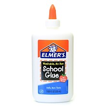 Elmers WashableRemovable School Glue, 8 oz., White, 8/Pack (35591-PK8)