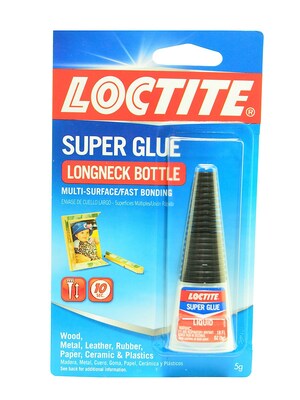 Loctite Super Glue, 0.18 oz., White, 6/Pack (65365-PK6)