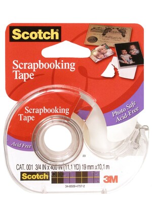 3M Scrapbooking Tape 3/4 In. X 400 In. Roll [Pack Of 4] (4PK-001)
