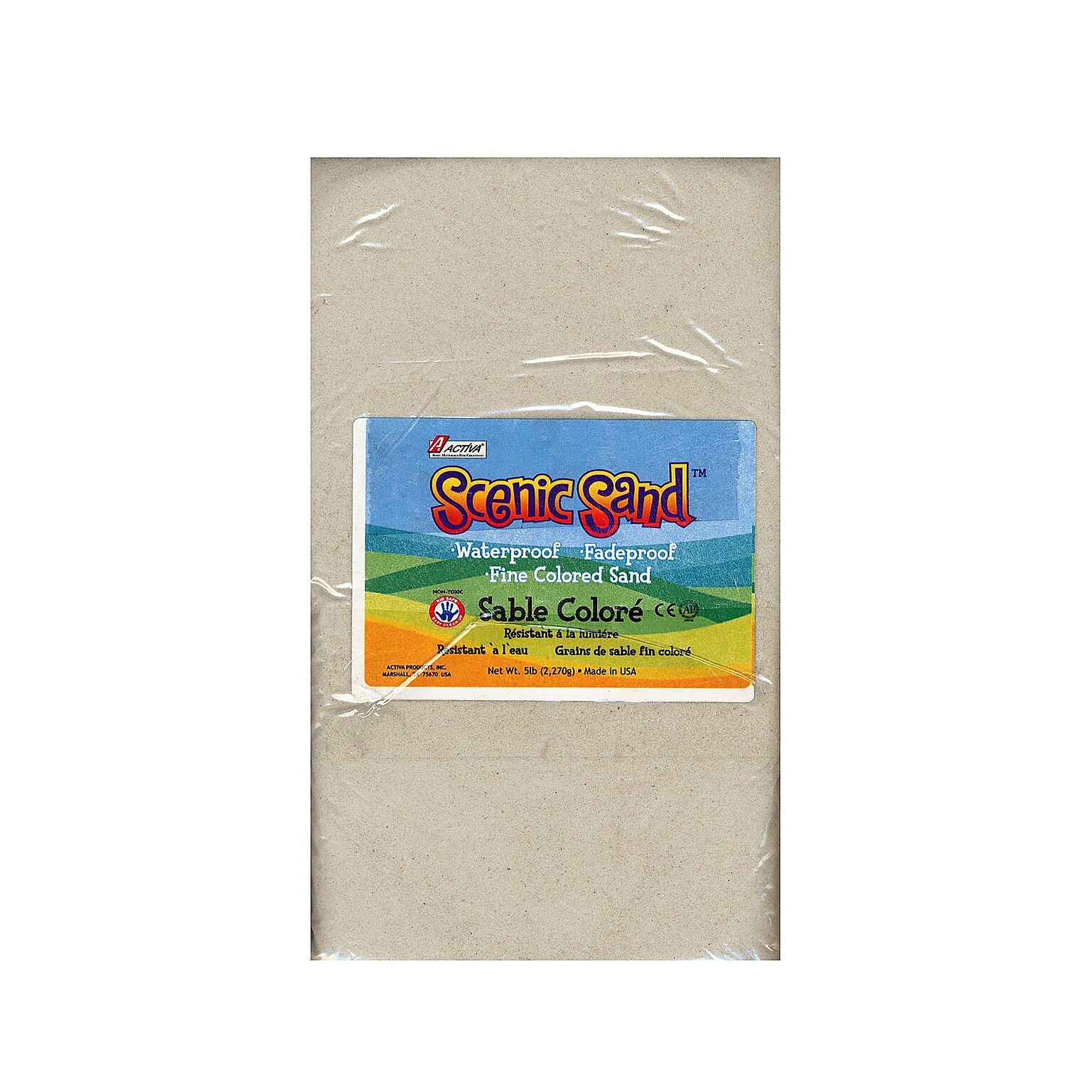 Activa Products Scenic Sand White 5 Lb. Bag [Pack Of 2] (2PK-4553)