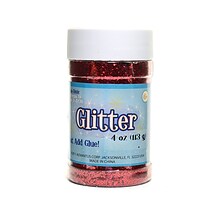 Advantus Corp Glitter Red 4 Oz. Shaker Bottle [Pack Of 6] (6PK-SUL51124)