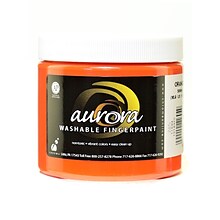 Chroma Inc. Aurora Washable Finger Paint Orange [Pack Of 4] (4PK-11604)