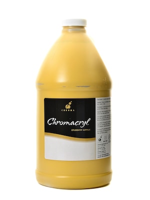 Chroma Inc. Chromacryl Students Acrylic Paints Yellow Oxide 2 Liters (1415)