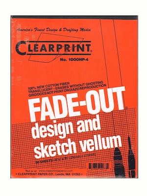 ClearPrint 8.5 x 11 Sketch Pad, 50 Sheets/Pad (88854)