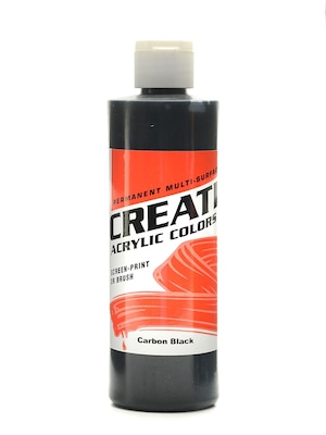 Createx Acrylic Colors Paint, Carbon Black, 8 Oz., 3/Pack (3PK-2015-08)