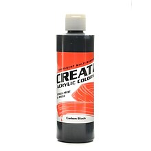 Createx Acrylic Colors Paint, Carbon Black, 8 Oz., 3/Pack (3PK-2015-08)