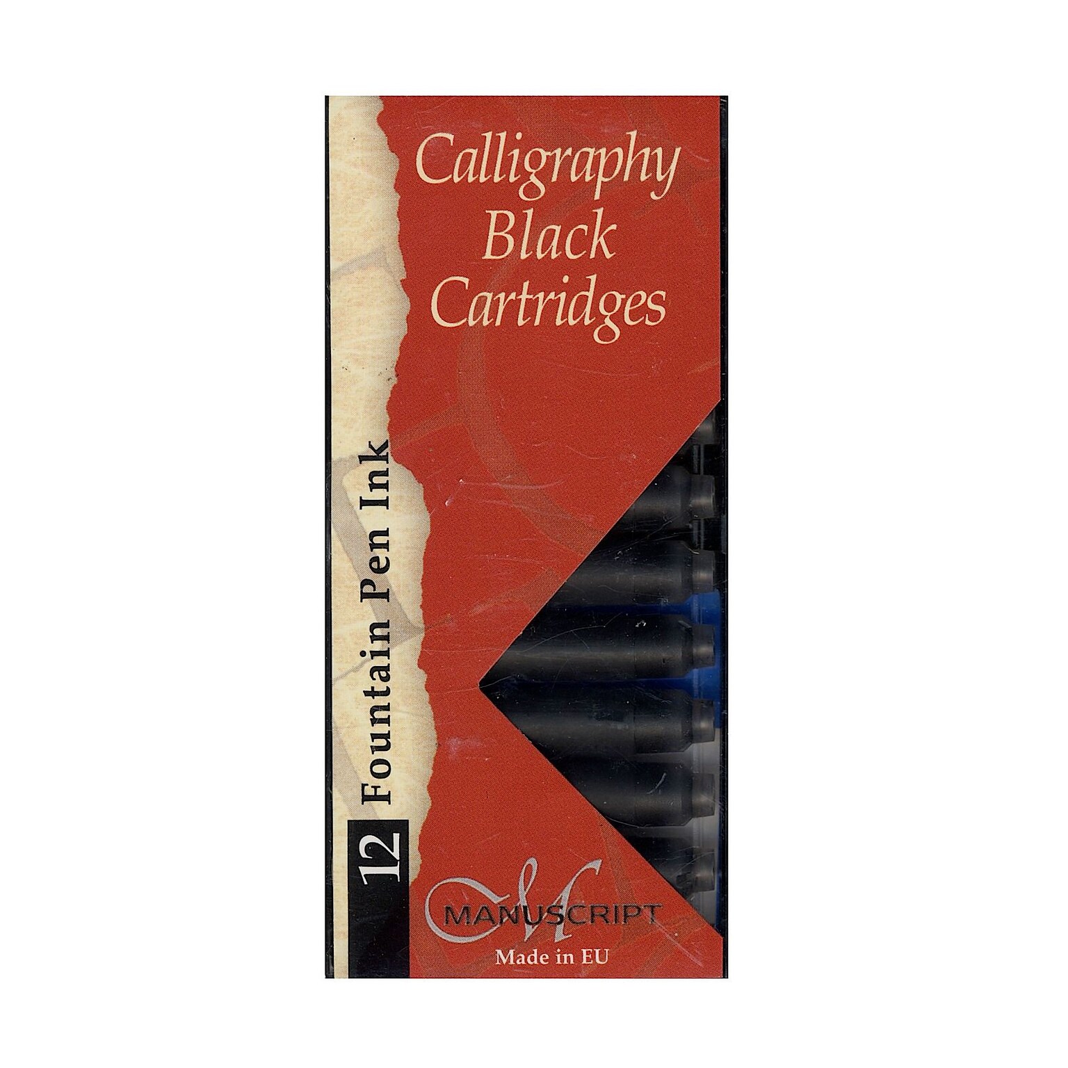 Manuscript Calligraphy Ink Cartridges Black Pack Of 12 [Pack Of 6] (PK6-MC0461CB)