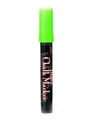 Marvy Uchida Bistro Chalk Markers Fluorescent Green Broad Point [Pack Of 6] (6PK-480S-F4)