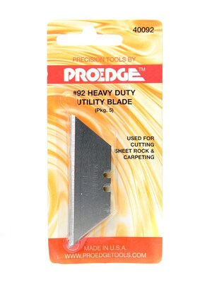 Proedge Retractable Utility Knife Refill Blades Pack Of 6 [Pack Of 12] (12PK-40092)