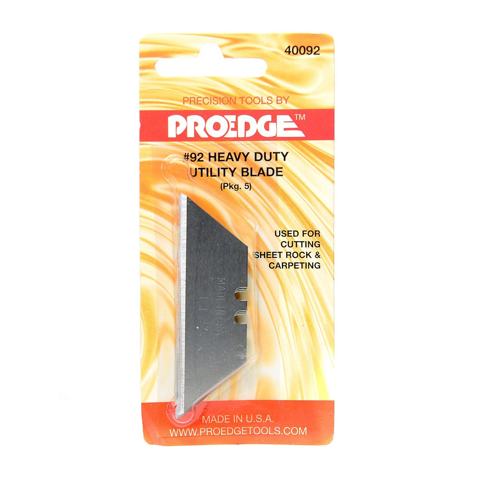 Proedge Retractable Utility Knife Refill Blades Pack Of 6 [Pack Of 12] (12PK-40092)