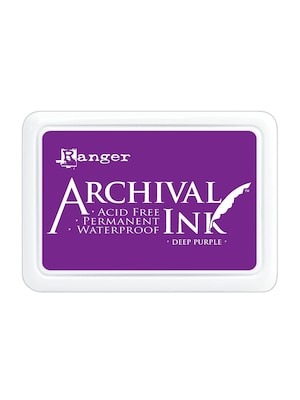 Ranger Archival Ink Deep Purple 2 1/2 In. X 3 3/4 In. Pad [Pack Of 3] (3PK-AIP30430)
