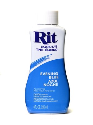 Rit Dyes Evening Blue Liquid 8 Oz. Bottle [Pack Of 4] (4PK-8279)