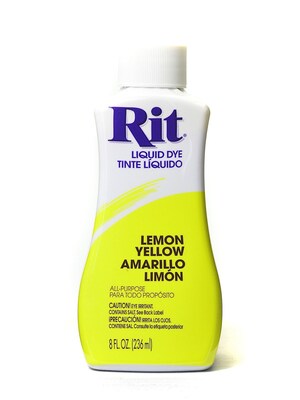 Rit Dyes Lemon Yellow Liquid 8 Oz. Bottle [Pack Of 4] (4PK-8019)