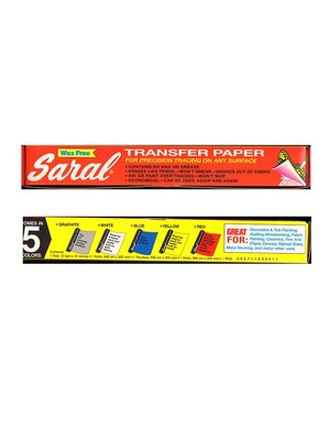 Saral Transfer (Tracing) Paper White For Reverse Work On Dark Background 12.5 x 12 Roll (35672)