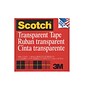 Scotch 600 Refill Transparent Tape, 1/2" x 72 yds., 6/Pack (6PK-6001236)