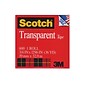 Scotch Transparent Tape Refill, 3/4" x 36 yds., 6 Rolls (6PK-6003436)