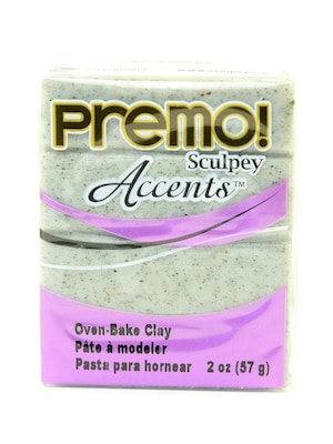 Sculpey Premo Premium Polymer Clay Gray Granite 2 Oz. [Pack Of 5] (5PK-PE02-5065)