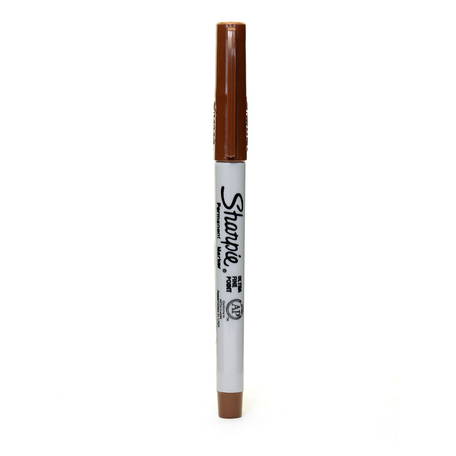 Sharpie Permanent Markers, Ultra Fine Tip, Brown, 24/Pack (75112-PK24)