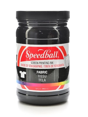 Speedball Fabric Screen Printing Ink Black 32 Oz. (4600)