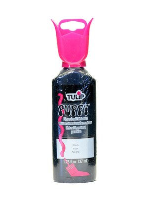 Tulip Puffy Dimensional Fabric Paint Black 1 1/4 Oz. [Pack Of 12] (12PK-65108)