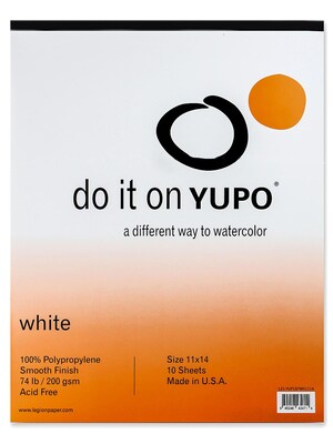 Yupo Watercolor Pad 11 In. X 14 In. (L21-YUP197WH1114)