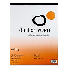 Yupo Watercolor Pad 11 In. X 14 In. (L21-YUP197WH1114)