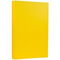 JAM Paper® 8 1/2 x 14 Legal Size Recycled Cardstock, Brite Hue Yellow, 50/Pack (16730930)