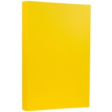 JAM Paper® 8 1/2 x 14 Legal Size Recycled Cardstock, Brite Hue Yellow, 50/Pack (16730930)