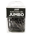 JAM Paper Jumbo Paper Clips, Grey, 3 Packs of 75 (21830628B)