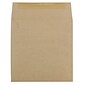 JAM Paper 6.5 x 6.5 Square Invitation Envelopes, Brown Kraft Paper Bag, 25/Pack (63131150)