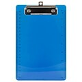 JAM Paper® Small Plastic Clipboards, 6 x 9, Blue, 1/PK (331CPMBU)