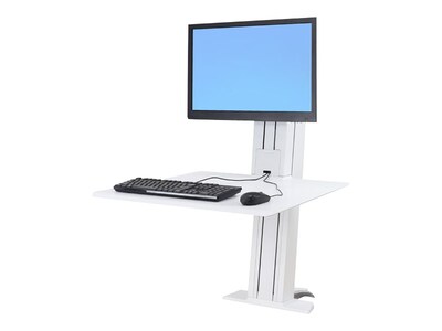 Ergotron® WorkFit-SR 33-415-062 24" Single Monitor Sit-Stand Desktop Workstation