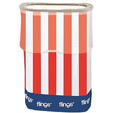 Amscan Patriotic Fling Bin, 13gal, Red/White/Blue, 3/Pack (130101)