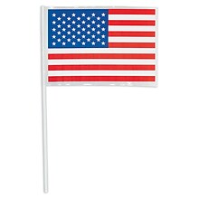 Amscan American Flag, Red/White/Blue, 48/Pack (216019)