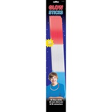 Amscan Tri Color Glow Sticks, 20, Red/White/Blue (310057)