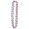 Amscan Beaded Star Necklaces, 33, Red/Silver/Blue, 16/Pack, 3 Per Pack (318570)