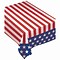 Amscan Flag Flannel Back Tablecover, 52 x 90, Red/White/Blue, 2/Pack (570009)
