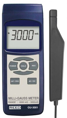 REED GU-3001 Electromagnetic Field (EMF) Meter, milliGauss (mG)/microTesla (GU-3001)