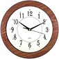 Timekeeper 6415 12" Wood Grain Round Wall Clock