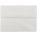 JAM Paper A6 Parchment Invitation Envelopes, 4.75 x 6.5, Pewter Grey Recycled, 25/Pack (35170)