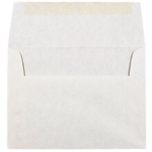 JAM Paper A6 Parchment Invitation Envelopes, 4.75 x 6.5, Pewter Grey Recycled, 50/Pack (35170I)