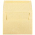JAM Paper A2 Parchment Invitation Envelopes, 4.375 x 5.75, Antique Gold Recycled, 25/Pack (55574)