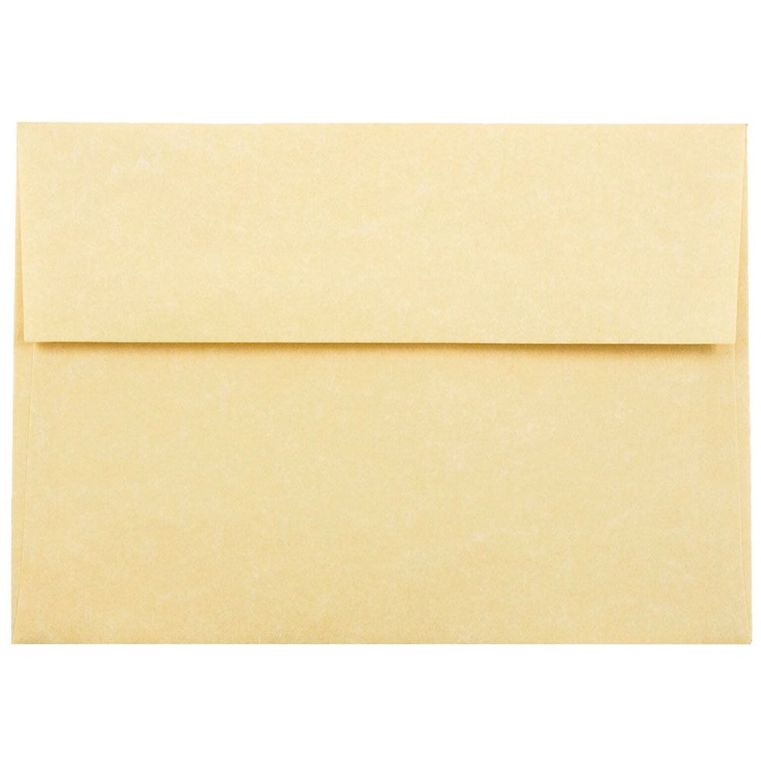 JAM Paper A7 Parchment Invitation Envelopes, 5.25 x 7.25, Antique Gold Recycled, 25/Pack (78758)